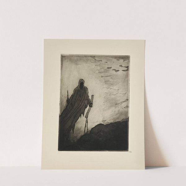 N° 11 – Le voile en s’écartant laissa voir dans deux mains Un bâton, une pierre arrachée aux chemins, Puis un long c (1935) by Emile Bernard