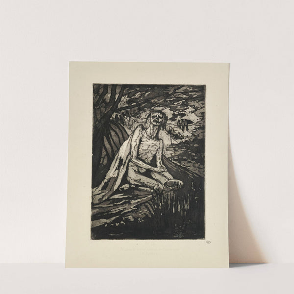 N° 18 – Et dans le même bois et de l’autre côté Un lépreux (1935) by Emile Bernard