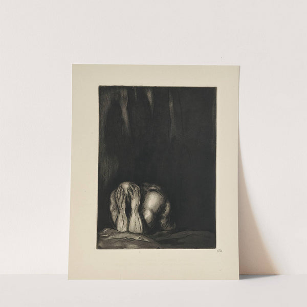 N° 2 – Alors l’être effrayant qui s’appelle Jamais Songea. Son front tomba dans ses mains criminelles (1935) by Emile Bernard