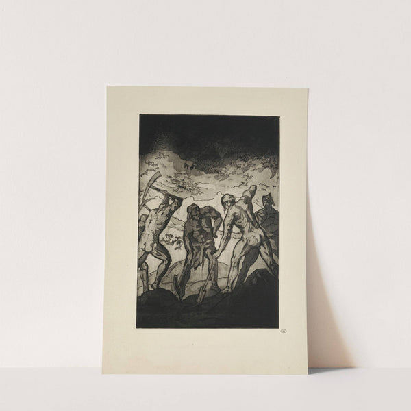 N° 38 – Les Fossoyeurs de croix piochent sur le Calvaire (1935) by Emile Bernard