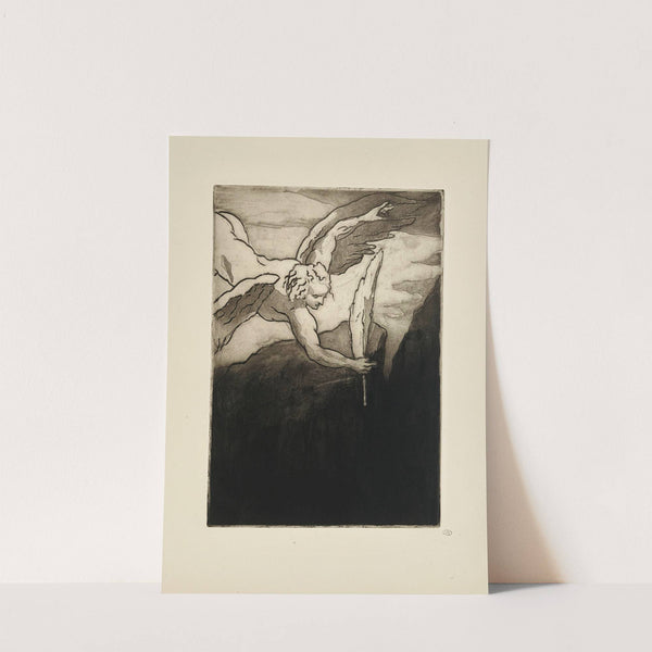 N° 6 – Une plume échappée à l’aile de l’archange Etait restée, et, pure et blanche, frissonnait (1935) by Emile Bernard