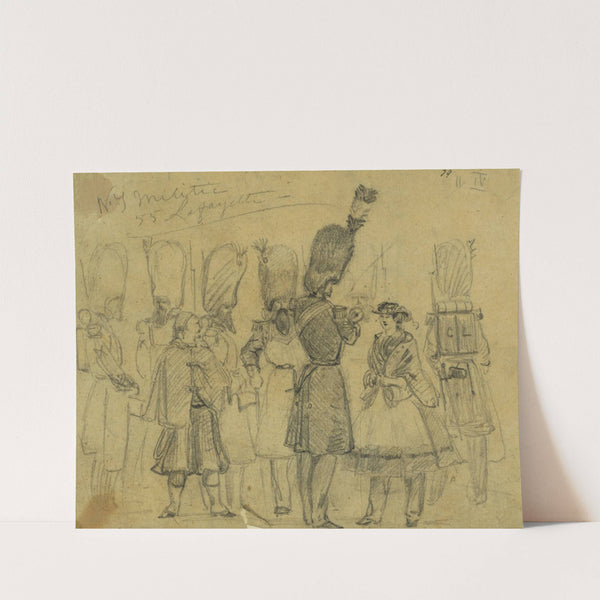 N.Y. Militia. 55 Lafayette by Alfred Rudolph Waud