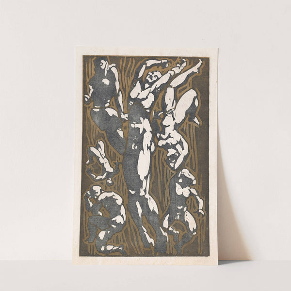 Naakte figuren in verschillende houdingen by Reijer Stolk