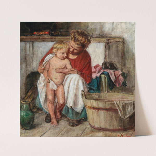 Nach dem Bade by Gustav Igler