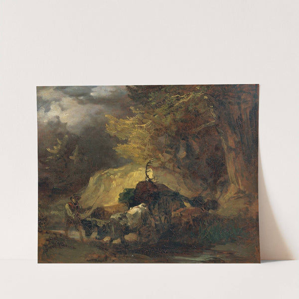 Nach der Jagd (Heimkehr von der Hirschjagd) by Friedrich August Matthias Gauermann