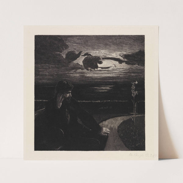 Nacht (Vom Tode, Erster Theil, Opus XI, Blatt 1) (1889-1897) by Max Klinger