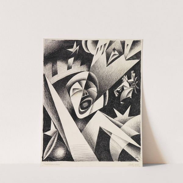 Nächtlicher Lärm (1919) by Georg Scholz