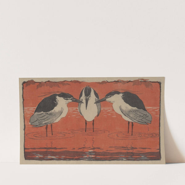 Nachtreiher. Drei Philosophen (Beilage zum Pan II, 3) (1896) by Otto Eckmann