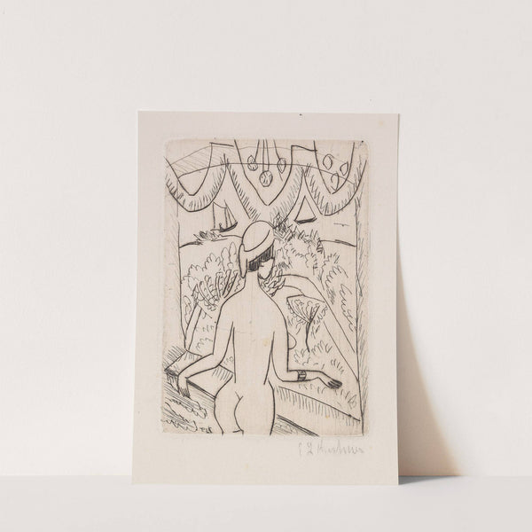 Nackte Frau am Fenster, Fehmarn (1913) by Ernst Ludwig Kirchner