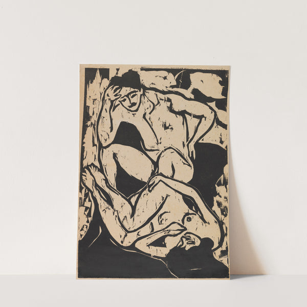 Nacktes Paar auf einem Kanapee (1909) by Ernst Ludwig Kirchner