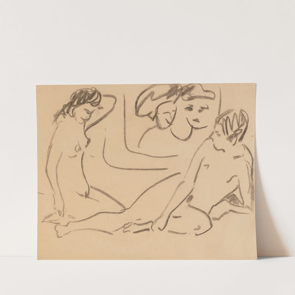 Nacktes Paar im Spiegelbild (1909) by Ernst Ludwig Kirchner