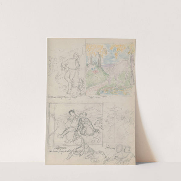 Náčrtník s figur. štúdiami - Kone moje, kone vrané, Šuškanie a iné by Štefan Polkoráb