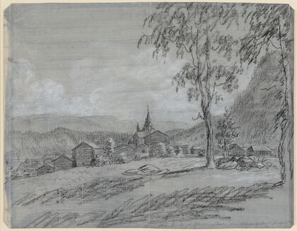 Næs Kirke i Hallingdal, set fra nordvest