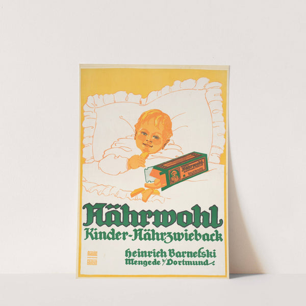 Nährwohl, Kinder-Nährzwieback, Heinrich Barnefski by Carl Kunze