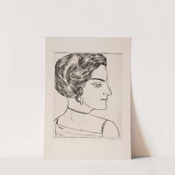 Naila in Profile (Portrait of ‘Frau H. M.’) (1923) by Max Beckmann