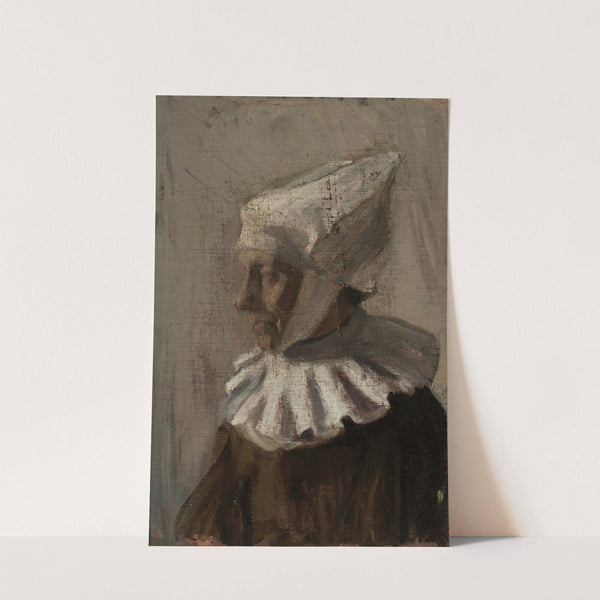 Naine valge tanuga (1901-1905) by Nikolai Triik