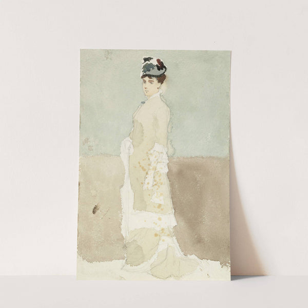 Nainen kävelypuvussa by Albert Edelfelt