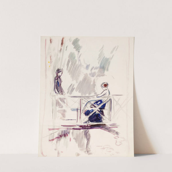 Naiset ulkosalla, luonnos by Magnus Enckell