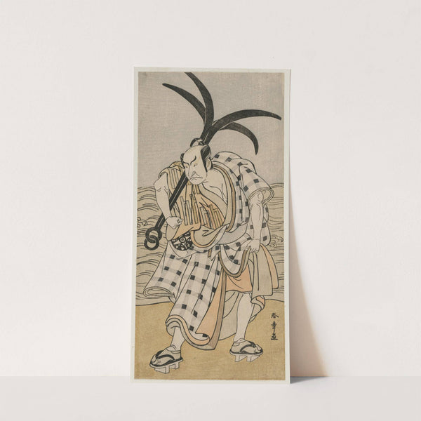 Nakamura Nakazo I as a Townsman Holding an Anchor by Katsukawa Shunshō