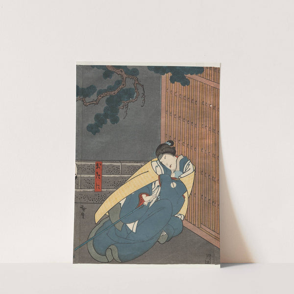 Nakayama Nanshi II as Otani (From the series A Tale of Valor at Iga Pass) (c. 1850) by Gosōtei Hirosada