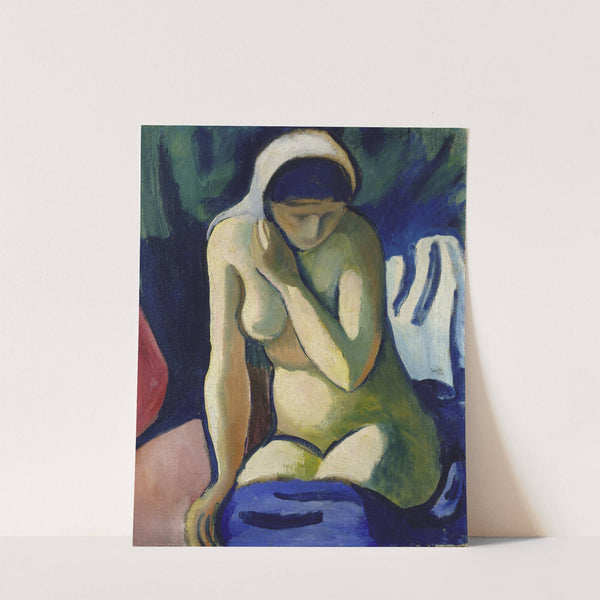 Naked Girl with Headscarf (1910) by August Macke