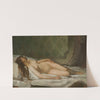 Naked woman asleep by Eduardo Rosales