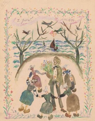 Name day card for Maria Mickiewiczówna