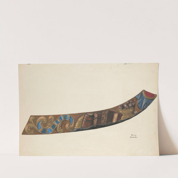 Nameboard from Schooner by Beverly Chichester