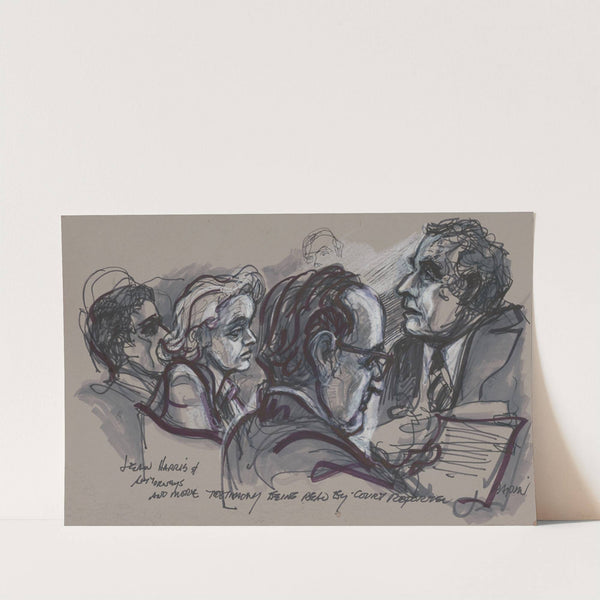 Nancy Borko, Bronx County Assistant District Attorney, using a doll during questioning of a young child at the trial of Albert Algarin, shown at lower right, for child molestation by Joseph Papin