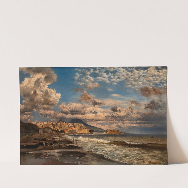 Naples, view from the Northwest over the Bay of Naples, with Vesuvius in the background by Rudolf von Alt