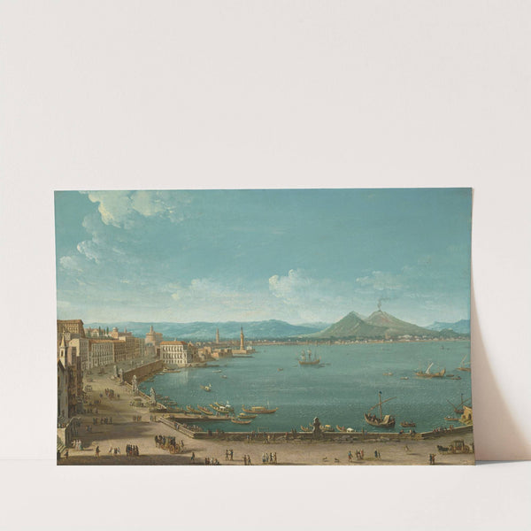 Naples with the Bay of Santa Lucia and Vesuvius beyond by Antonio Joli