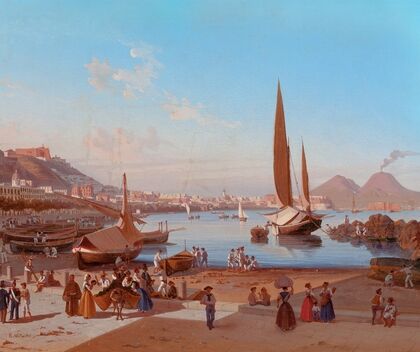 Naples with Vesuvius Beyond — size preview
