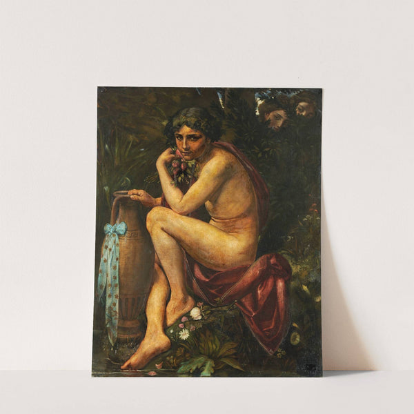 Narciss Eavesdropped on by Nymphs (1867) by Achilles Forcart