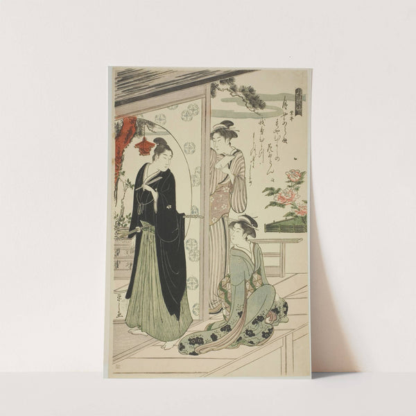 Narihira, from the series ‘Six Immortal Poets (Rokkasen)’ (c. 1789-90) by Chōbunsai Eishi