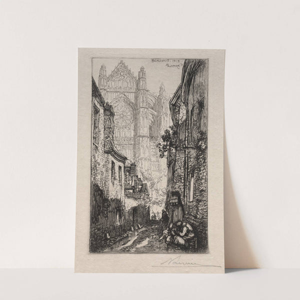 Narrow Street, Beauvais (Une Ruelle, Beauvais) (1905) by Auguste Louis Lepère