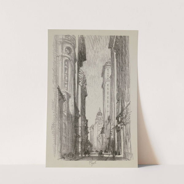 Nassau Street by Joseph Pennell