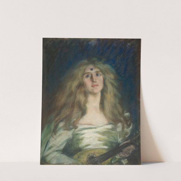 Natalie with Mandolin (ca. 1900) by Alice Pike Barney