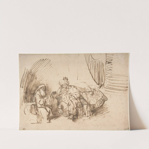 Nathan Admonishing David by Rembrandt van Rijn