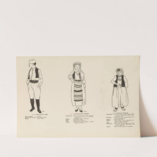 National costumes of the Slavic peoples Pl.12 (1920) by Margaret Hubbard
