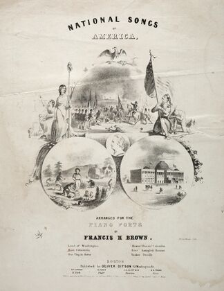 National Songs of America – Sheet Music Cover (c. 1856)