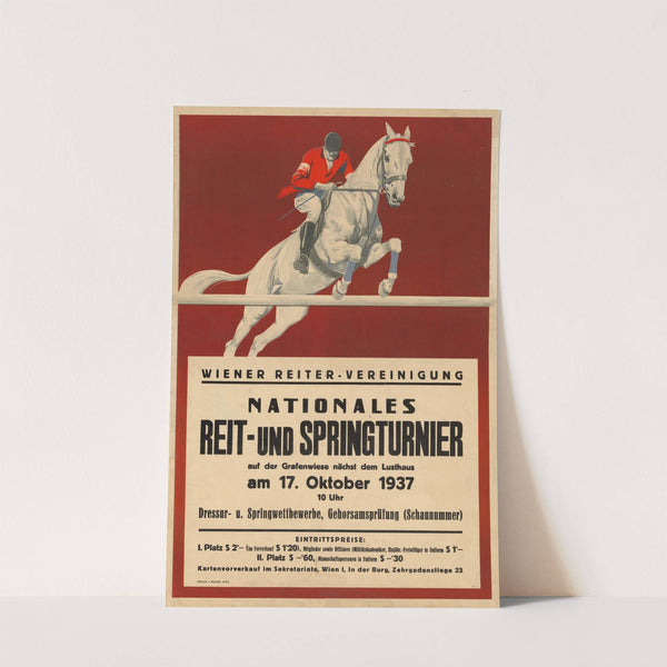 Nationales Reit- und Springturnier der Wiener Reiter-Vereinigung, 17. Oktober 1937 (1937) by J. Weiner
