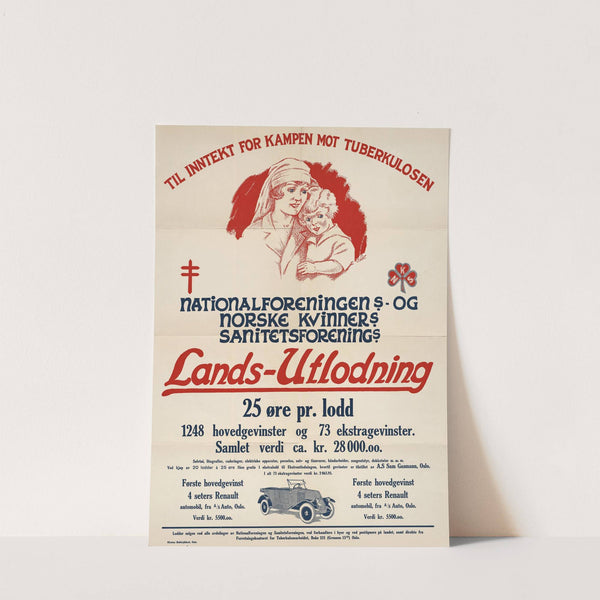 Nationalforeningens – og Norske kvinners sanitetsforenings lands-utlodning. (1926) by Kirstes boktrykkeri