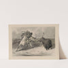 Native American on horseback hunting buffalo by Felix Octavius Carr Darley