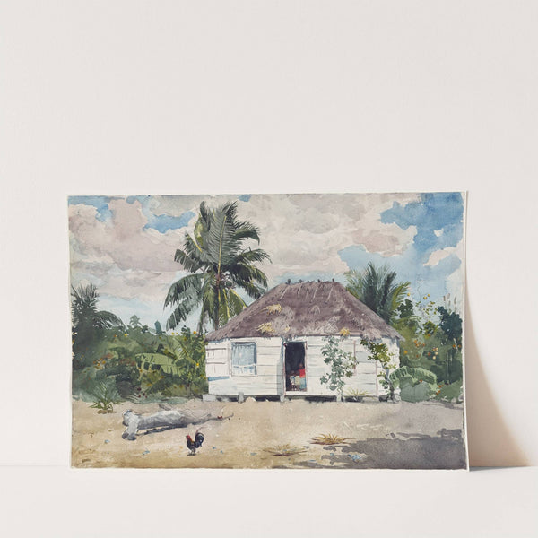 Native hut at Nassau (1885) by Winslow Homer