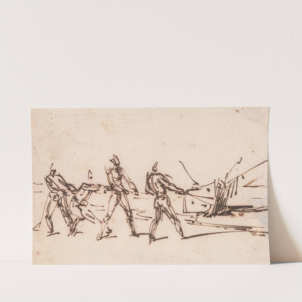 Natives Hauling a Boat by George Chinnery