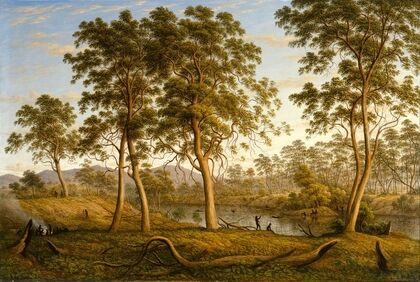 Natives on the Ouse River, Van Diemen’s Land