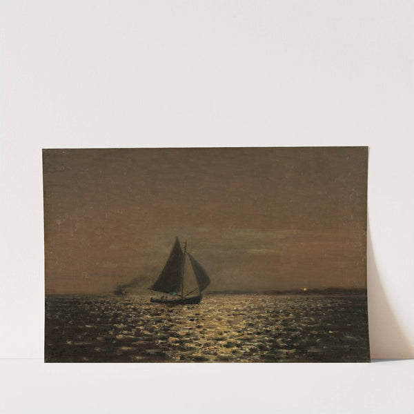 Nattstemning, Hvaler by Amaldus Nielsen