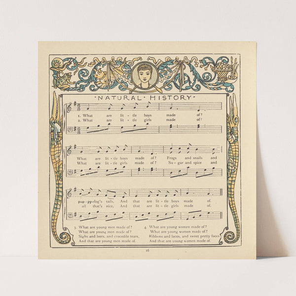 There was a Lady Loved a Swine (1876) by Walter Crane