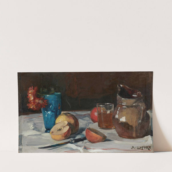 Nature morte au broc et pommes by Auguste Louis Lepère