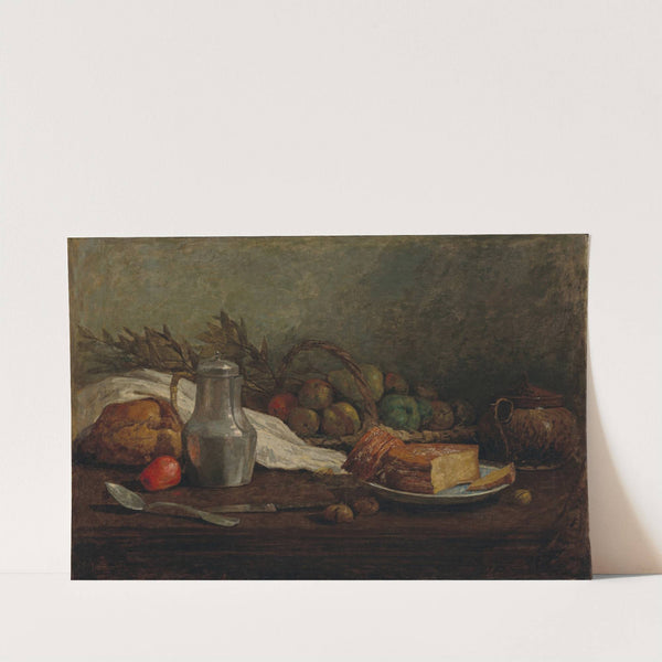 Nature morte au pichet d’étain (1855) by Eugène Boudin